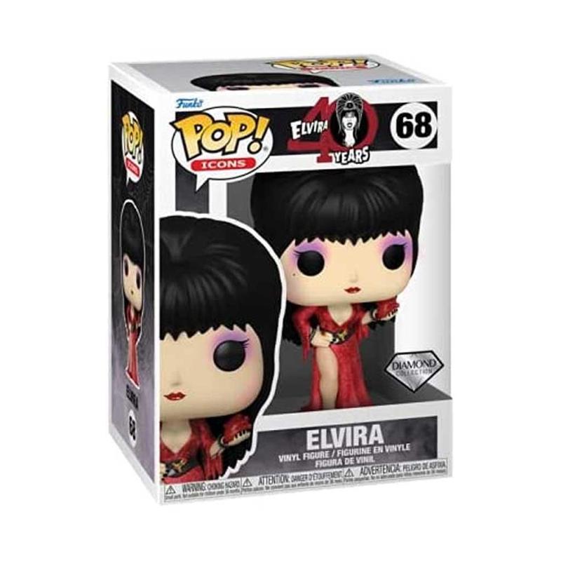 Elvira 40th Anniversary Diamond Glitter Pop! Vinyl Figure #68