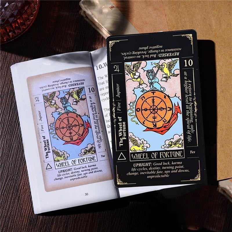 Tarot Cards Set, Tarot Cards for Beginners with Meanings on Them，Tarot Cards with Guide Book for Beginners