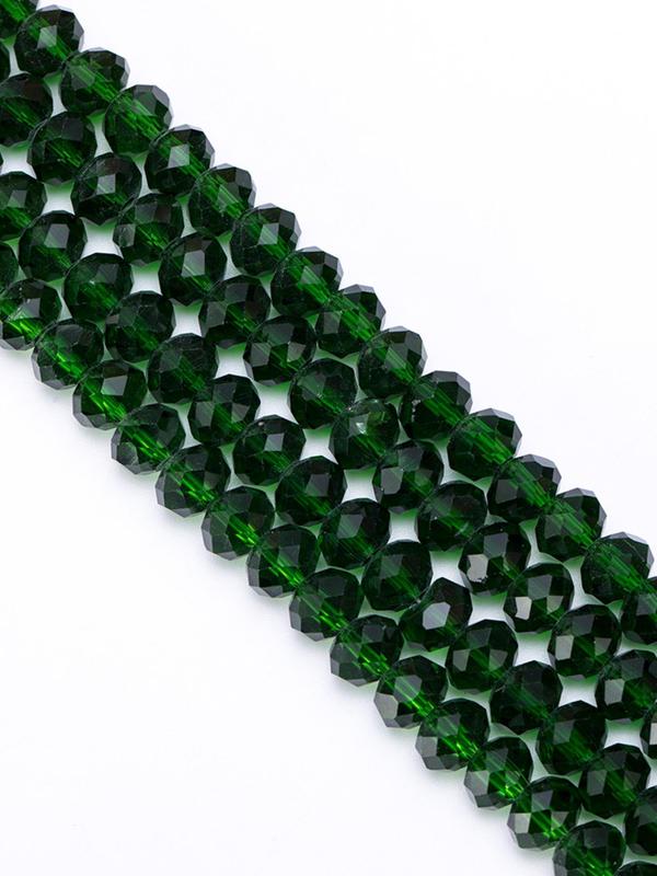 Artificial Crystal Beads, Mixed Size Green Glass Beads, DIY Decorative Beads for Jewelry Making, Fashion Accessories for Bracelet & Necklace