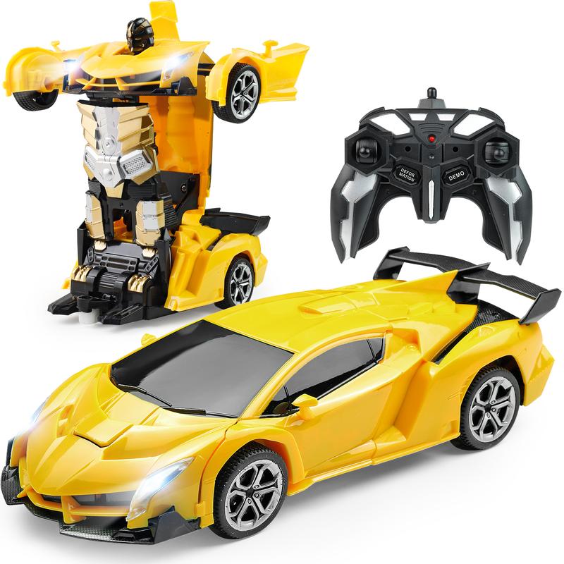 Transforming Robot Car, 1:18 Remote Control Super Car with One-Button Deformation & 360° Drifting – Perfect Gift for Boys & Girls