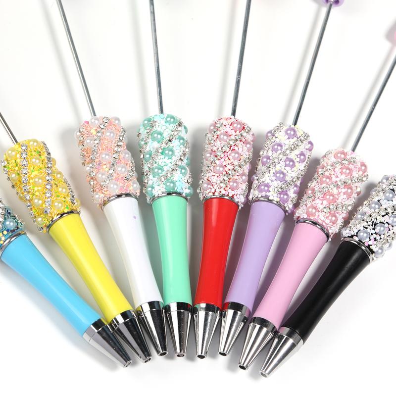 5PCS DIY Claw chain sequinned pearl and Mermaid beads pen