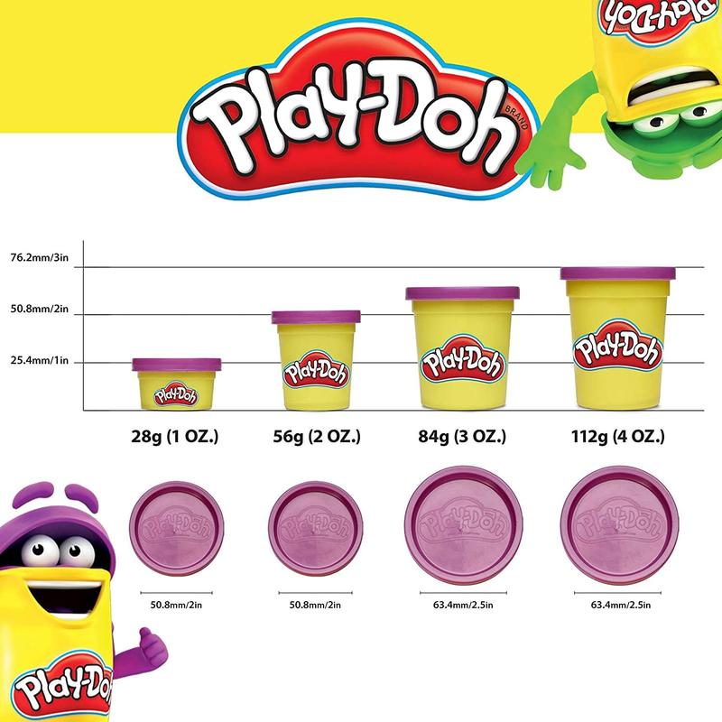 Play-Doh Modeling Compound 24-Pack Case of Colors, Non-Toxic, 3 Oz Cans of Assort. Colors, Non Candy Halloween Handout Toys