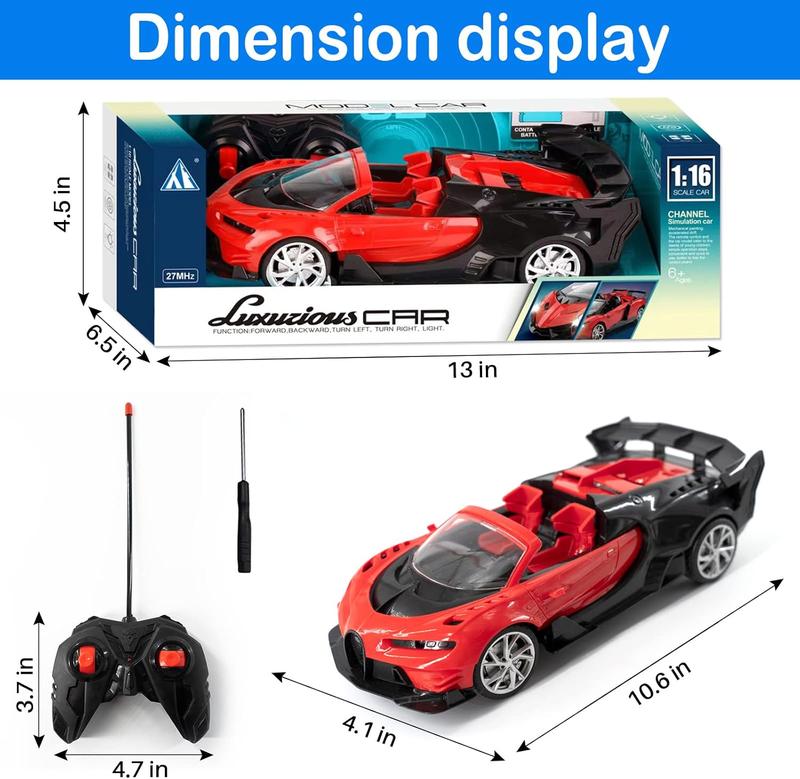 Sports Roadster - 1 16 Electric Sport Remote Control Car, Model Toy for Kids