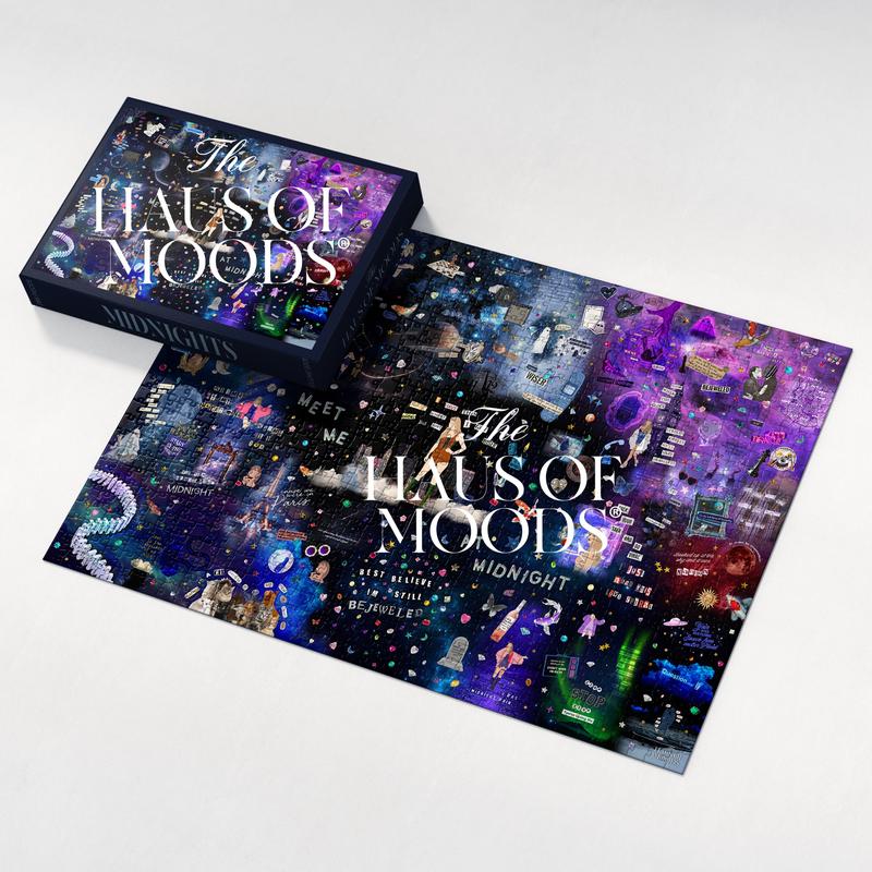 Midnights Lyrics & Easter Eggs Jigsaw Puzzle 500 1000 Piece [OFFICIAL Haus of Moods PUZZLE] Eras Puzzle