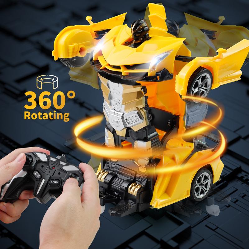 Transforming Robot Car, 1:18 Remote Control Super Car with One-Button Deformation & 360° Drifting – Perfect Gift for Boys & Girls