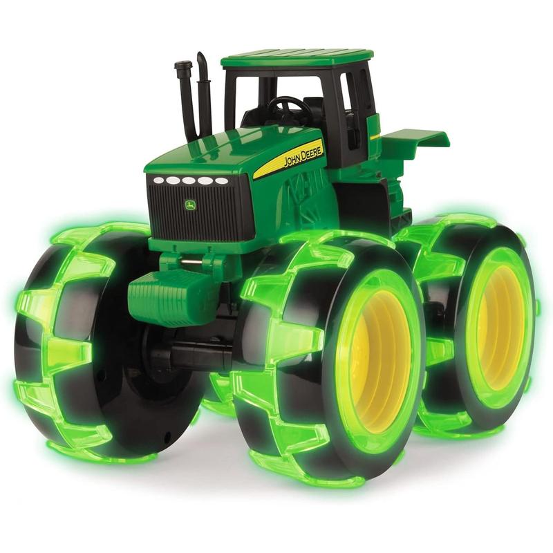 John Deere Tractor - Monster Treads Lightning Wheels - Motion Activated Light Up Monster Truck Toy - John Deere Toys - Frustration Free Packaging - Kids Outdoor Toys Ages 3 Years and Up