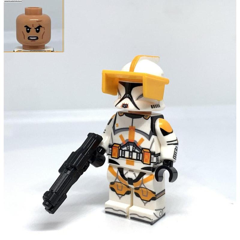 Phase 1 Clone Trooper Minifigures Star Captain Rex Commander Cody Commander Wolffe Muunilinst ARC Trooper Clone Wars