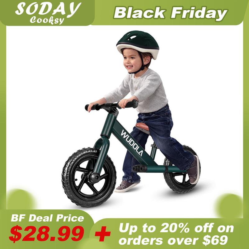 Wudola Balance Bike for Toddlers Aged 2-4, Birthday ,Christmas Gift for Boys and Girls  Adjustable Seat & Puncture Proof Tires