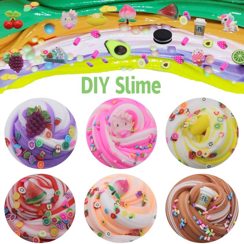 13 Pack Unicorn Dual Color Butter Slime Kit,Soft & Non-Sticky,DIY Slime Toys for Kids,Very Suitable Birthday Gifts for Girls and Boys,Party Favors