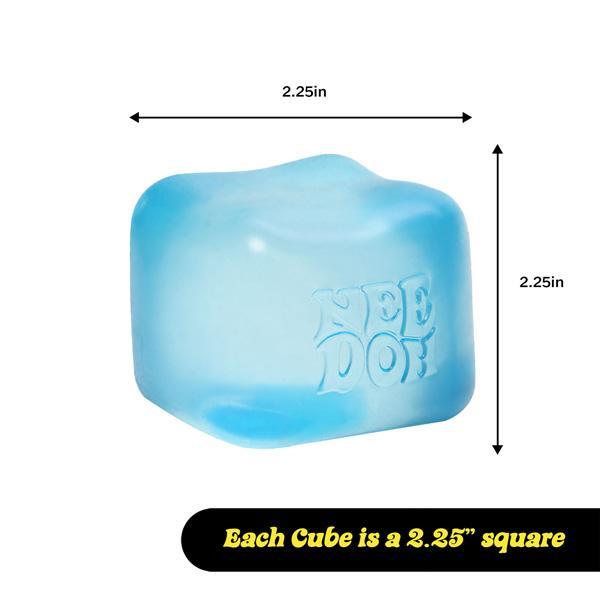 Schylling NeeDoh Nice Cube - Best-Selling Sensory Toy with a Super Solid Squish - Always Returns to its Square Shape - One Random Color