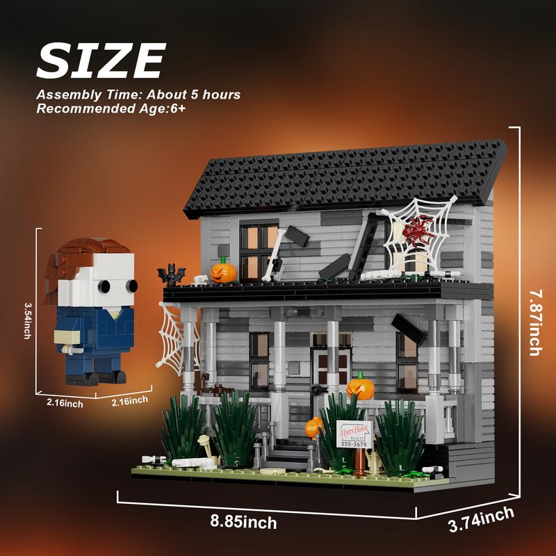 Haunted House Building Blocks Set, Perfect Halloween Toys and Gifts for Fans and Kids (586 pcs)