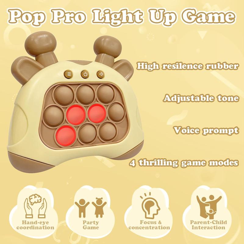 Fast push game-Classic Arcade Game for Kids&Adults,Bubble Pop  Controller Handheld Travel Game Toys,for Kids 3-12 Years Old Stress Relief Toys