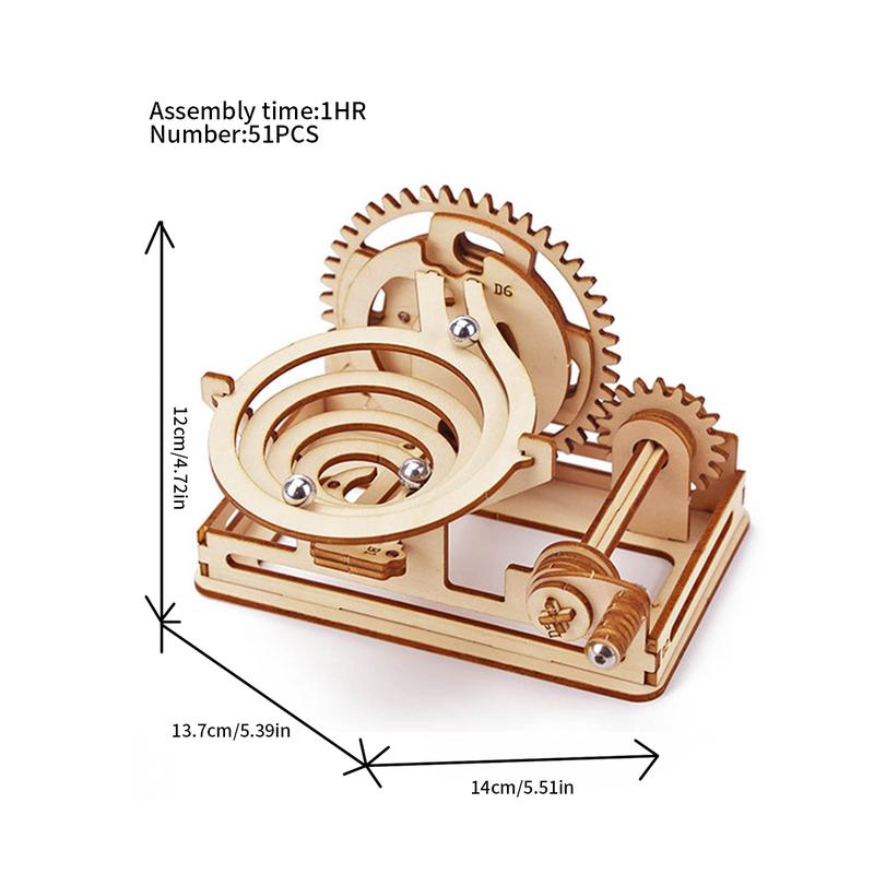Climb Marble Run 3D Wooden Puzzles for Adults and Teens DIY Model Building Kits with Mechanical Puzzles Christmas gift