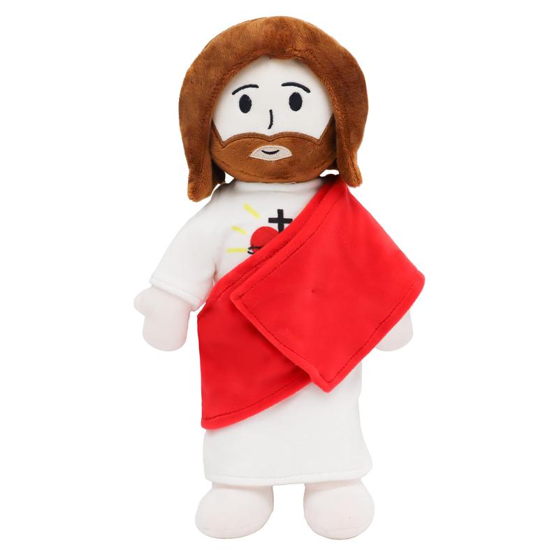 Yelakey Sacred Heart of Jesus Plush Toys Stuffed toys plushies for kids children, Religious Party Favors Gifts for Kids, Religious Gift, Christian Baptism Gift, Thanksgiving Christmas Gift