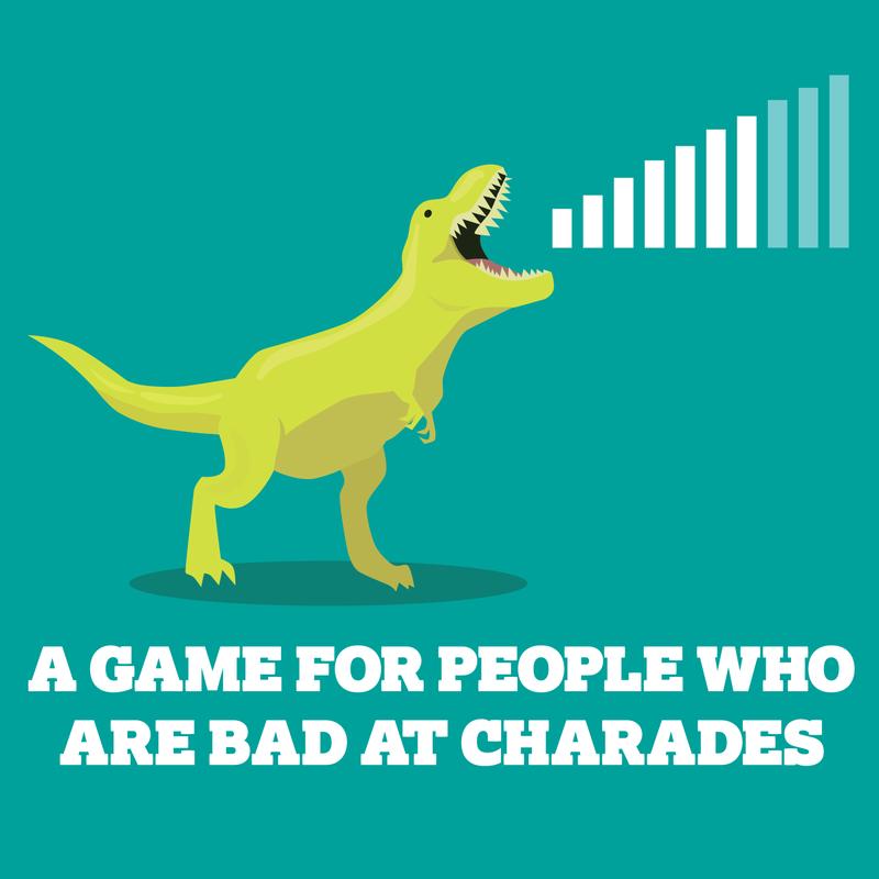 On a Scale of 1 to T-Rex - A Ridiculous Charades Card Game for Adults, Teens, and Kids - Ages 7+ - Family Friendly Travel Game - 2 to 8 Players