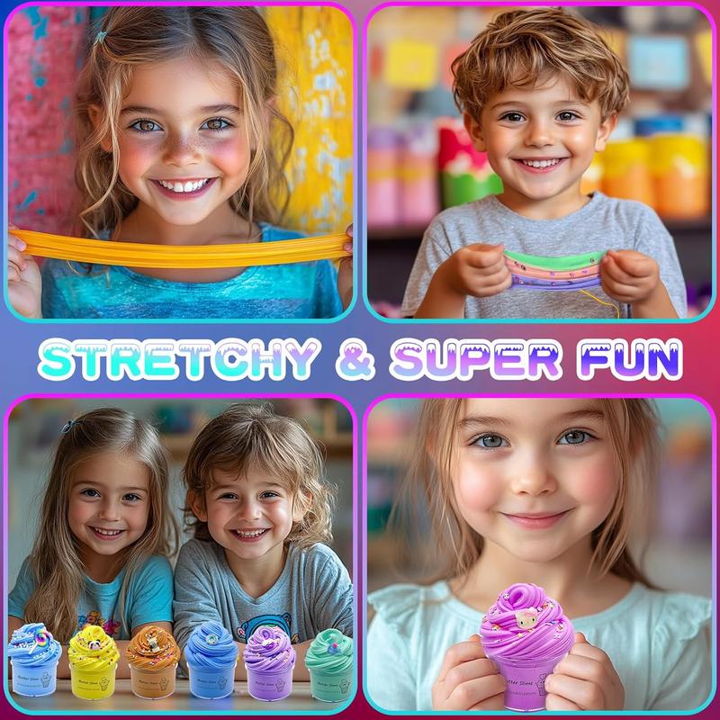 HOT SALE!!! 14 Packs Butter Slime Kit, Soft & Non-Sticky, Birthday Gifts for Girl and Boys, Christmas Stocking fillers