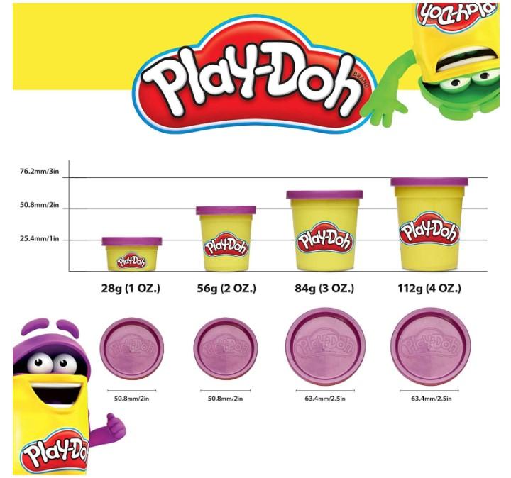 Play-Doh Modeling Compound 10-Pack Case of Assorted Colors, Non-Toxic 2 oz. Cans, Non Candy Halloween Handout Toys & Party Favors, Preschool Toys for Kids, Ages 2+ ( Exclusive)