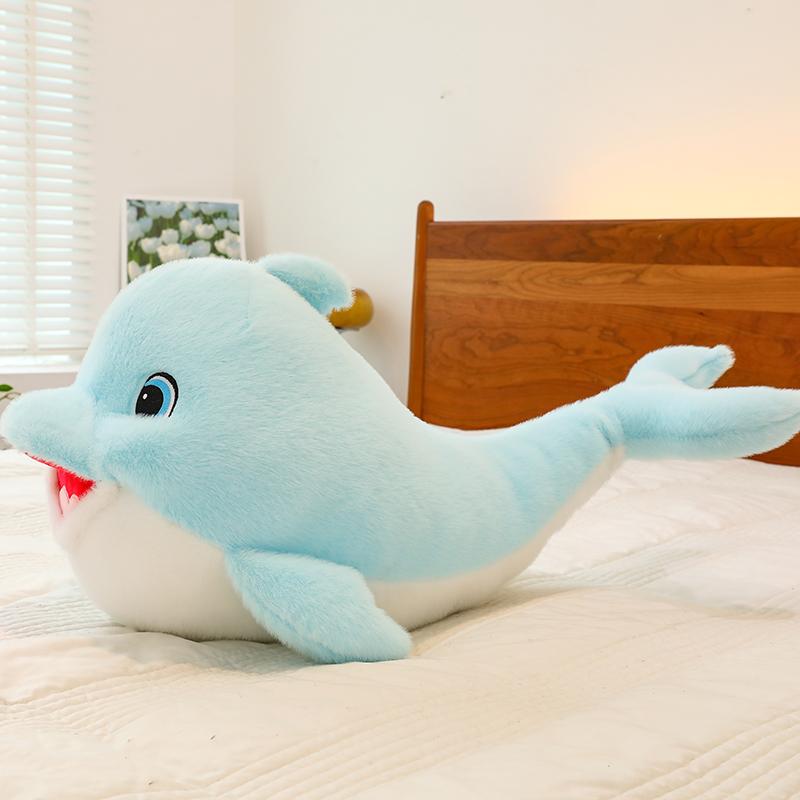 11.8-inch Cute Dolphin Doll Simulation Dolphin Stuffed Animal Plush Toy Cartoon Decoration Holiday Gift&birthday Gift