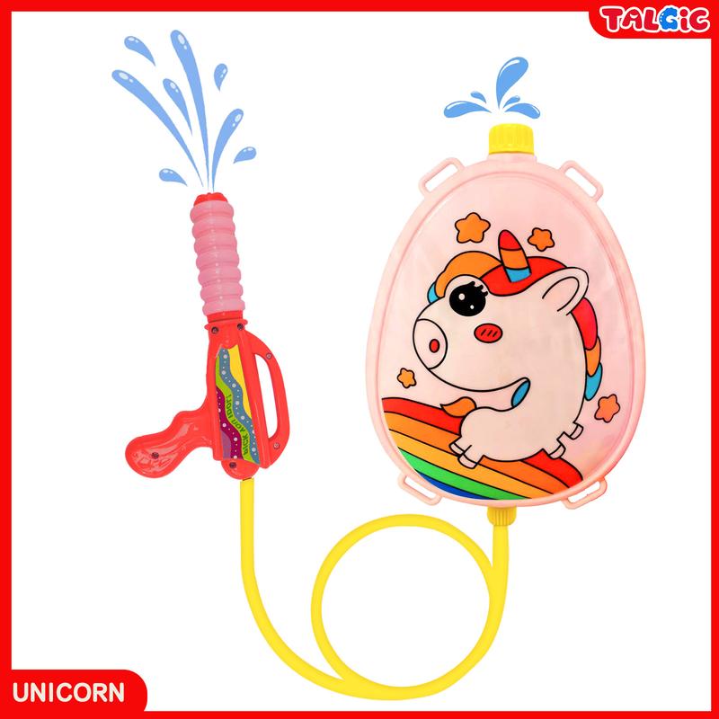 Carton Unicorn Water Spray Backpack Toy for Outdoor Play, Boys Girls Summer Outdoor Swimming Pool Water Fighting,Toy series