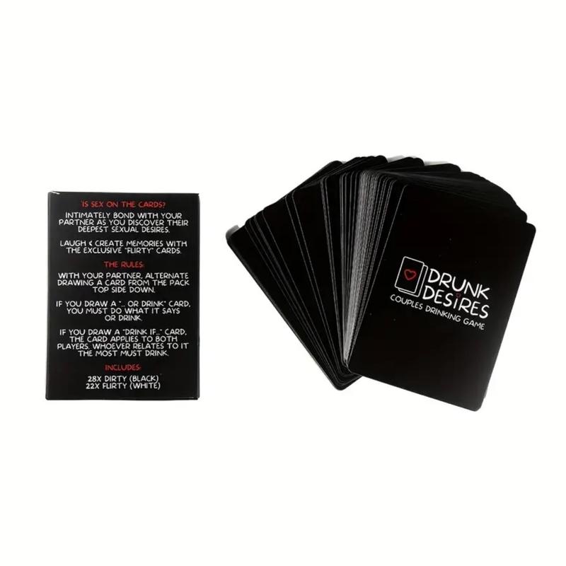 Drunk Desires Card Game - A Fun Drinking Game for Adults, Friends, Couples, Parties, and Gatherings