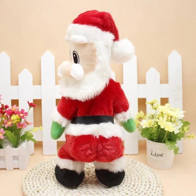 Jolly Santa Claus with Music and Hip-Shaking Dance Moves – Singing and Dancing Holiday Figurine for Christmas and New Year Gifts