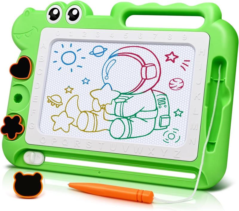 Moki Magnetic Drawing Board for Toddlers Ages 2-4, Portable Educational Learning Toy for Sketching, Writing, and Doodling on the Go