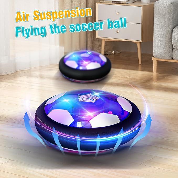 LED Hover Kids Soccer Toys, Air Soccer, Toys For Boys And Girls 3-12 Years Old For Christmas, Birthday Gifts, Indoor And Outdoor Parent-Child Games, Multiplayer Interactive Soccer Games