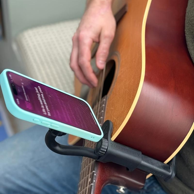 MagSafe-Compatible Guitar & Ukulele Phone Mount - Easy Clip, Waterproof ABS Material