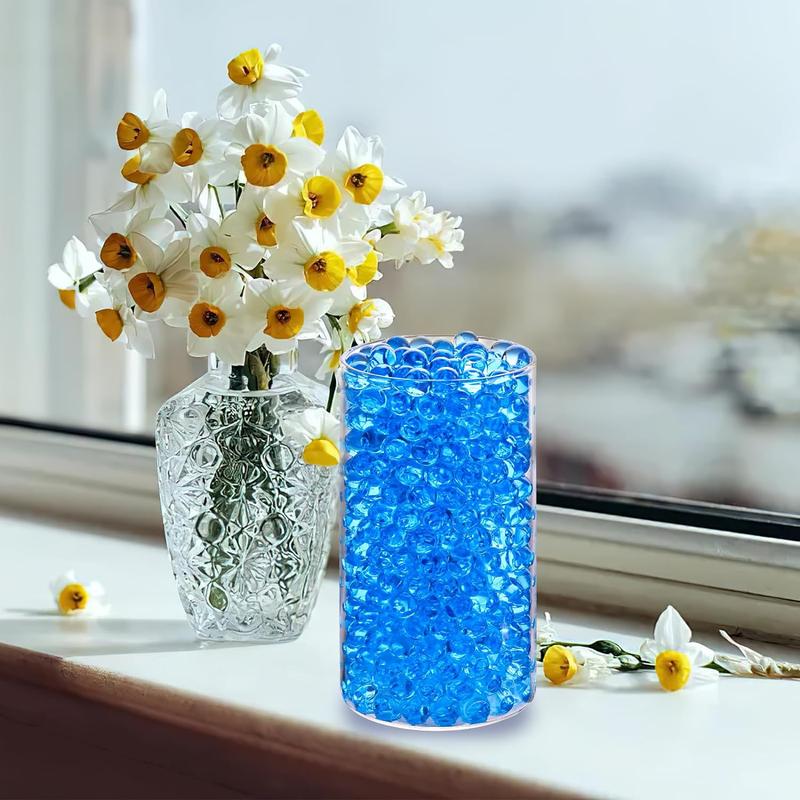 15000 count Blue Vase Fillers, Jelly Beads Gel Beads for Floating  Candle Vase Fillers