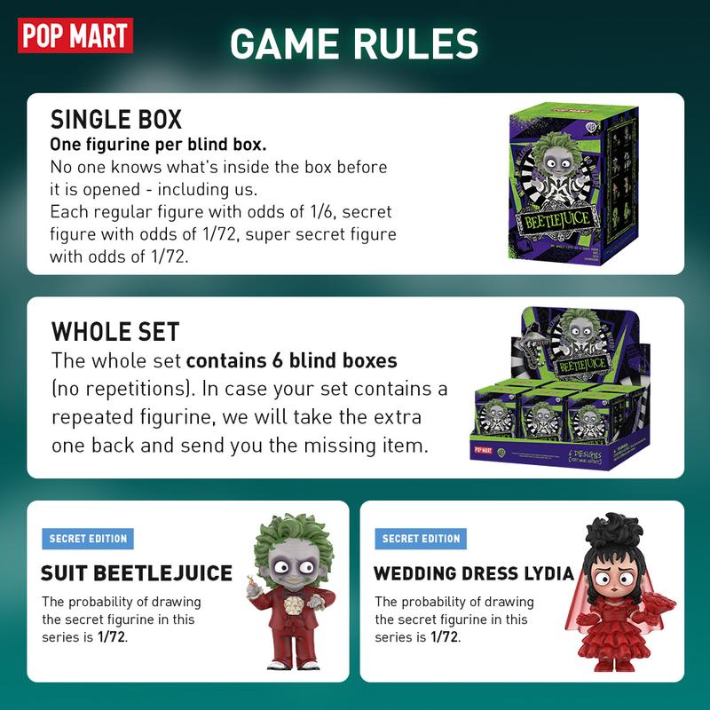 Beetlejuice Series Figures, Blind Box, Mystery Box