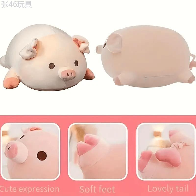 1Pc Ball Pig Doll Plush Toy Little Pig Cloth Doll Sleep with Doll Pillow on The Bed Super Soft Gift