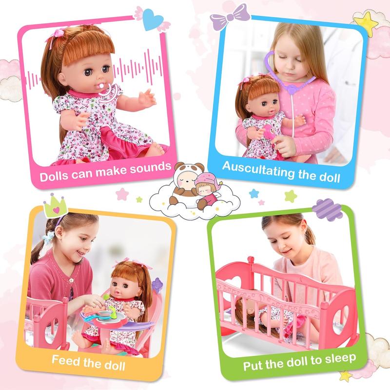 Baby Doll Toys Set, 14