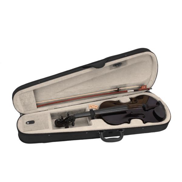 Vangoa 4 4 Violin Full Size Set Spruce Acoustic Violin Fiddle Beginner Kit for Adults Students Kids Teens with Hard Case, Rosin, Shoulder Rest, Bow, Strings,  Black