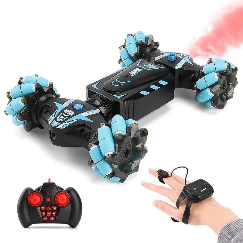 Remote Control Stunt Car, Rechargeable Double-sided Rotating Off-road Vehicle, Double Control Hand Gesture Sensor Car, Birthday Gift