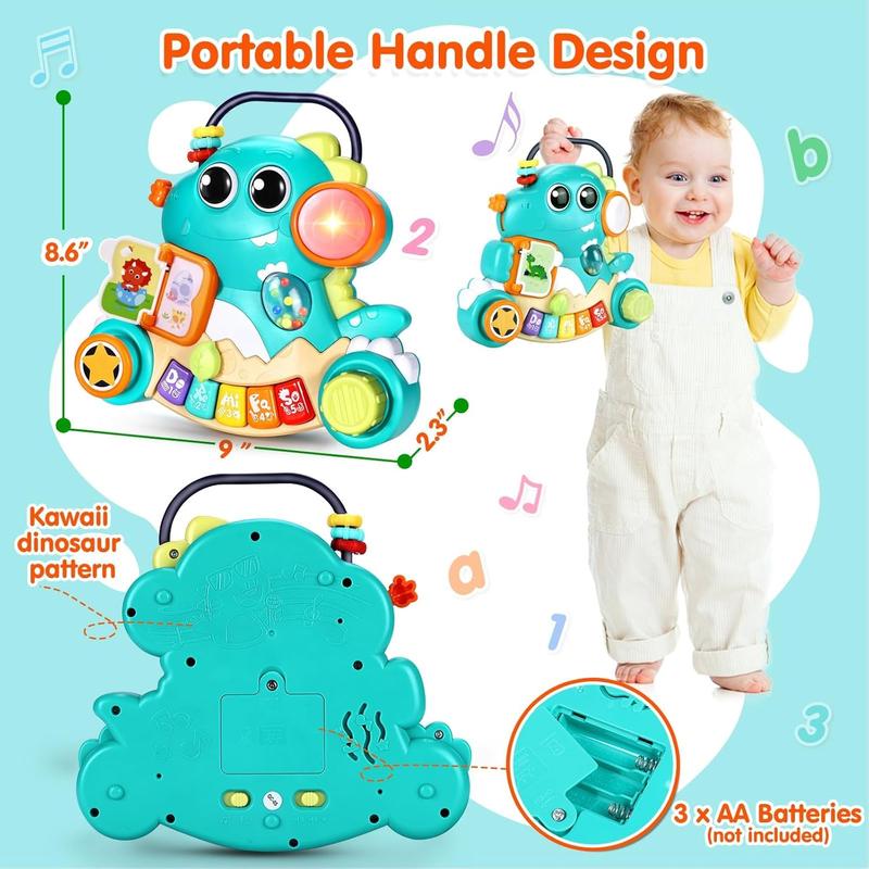 Baby Toys 6-12 Months Dinosaur Piano Music Light Up Toys for 1 Year Old Boys Girls Infant Toys for 7 8 9 10 12 18 Months Interactive Piano Keyboard Toys Baby Christmas 1st Birthday Gifts