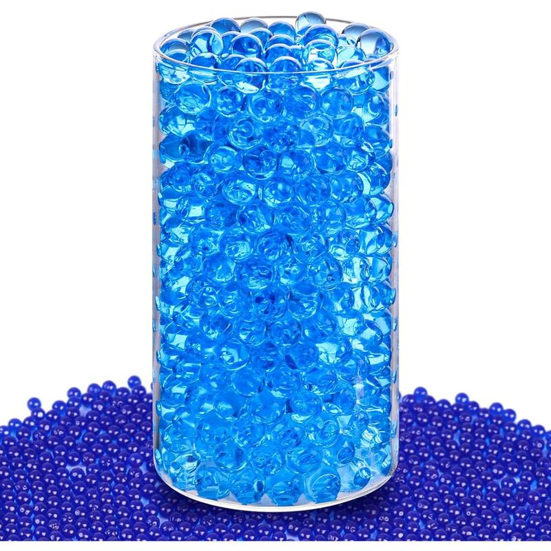 15000 count Blue Vase Fillers, Jelly Beads Gel Beads for Floating  Candle Vase Fillers