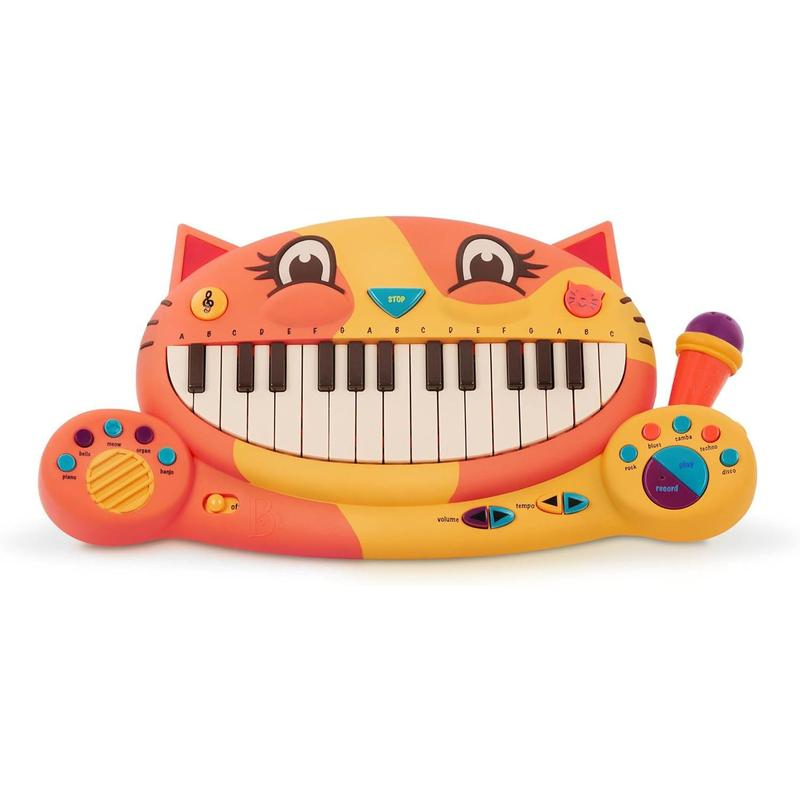 toys- Meowsic- Interactive Cat Piano – Toy Piano  Microphone – Musical Instrument For Toddlers, Kids – 20+ Songs, Sounds  Recording Feature – 2 Years +