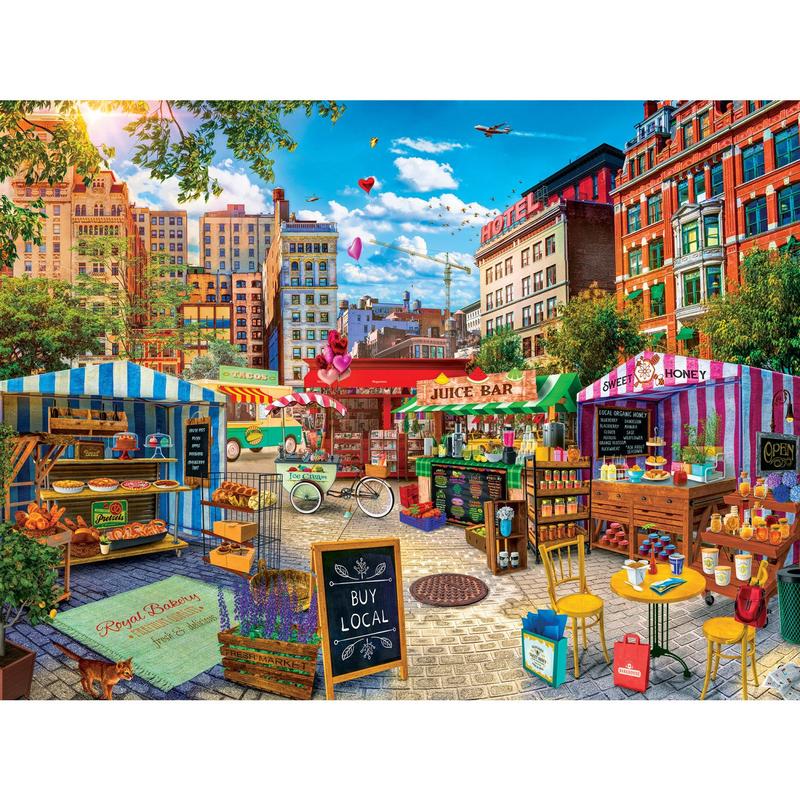 MasterPieces - Farmer's Market - Buy Local Honey 750 Piece Jigsaw Puzzle