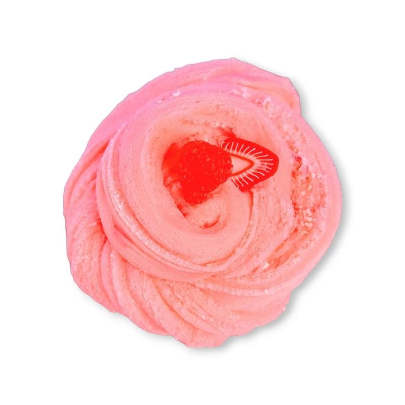 Strawberry & Cream Frappe Handmade Hybrid Slime