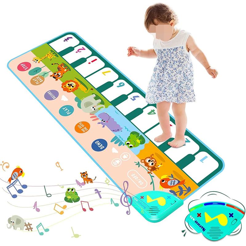 Piano Mat, Music Keyboard Touch Playmat Early Education Learning Musical, Toys for Girls Boys