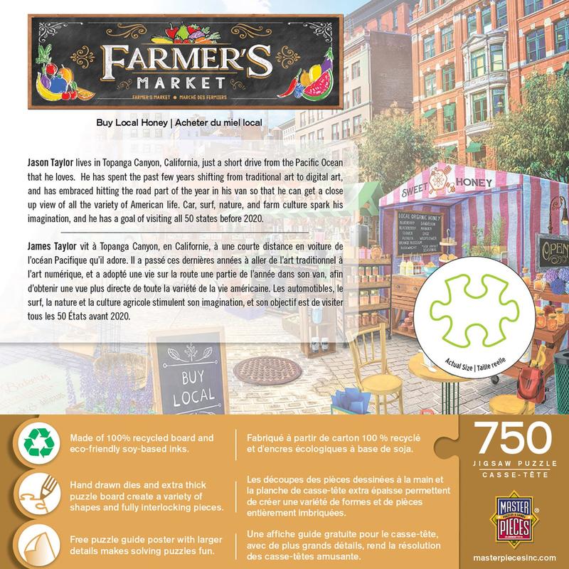 MasterPieces - Farmer's Market - Buy Local Honey 750 Piece Jigsaw Puzzle