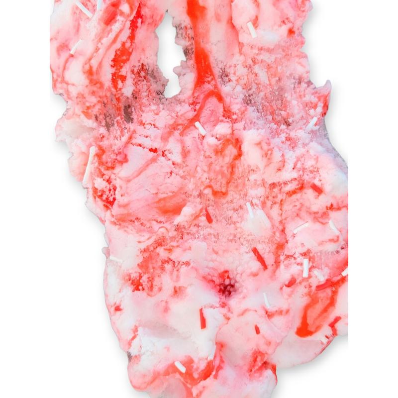 Strawberry & Cream Frappe Handmade Hybrid Slime