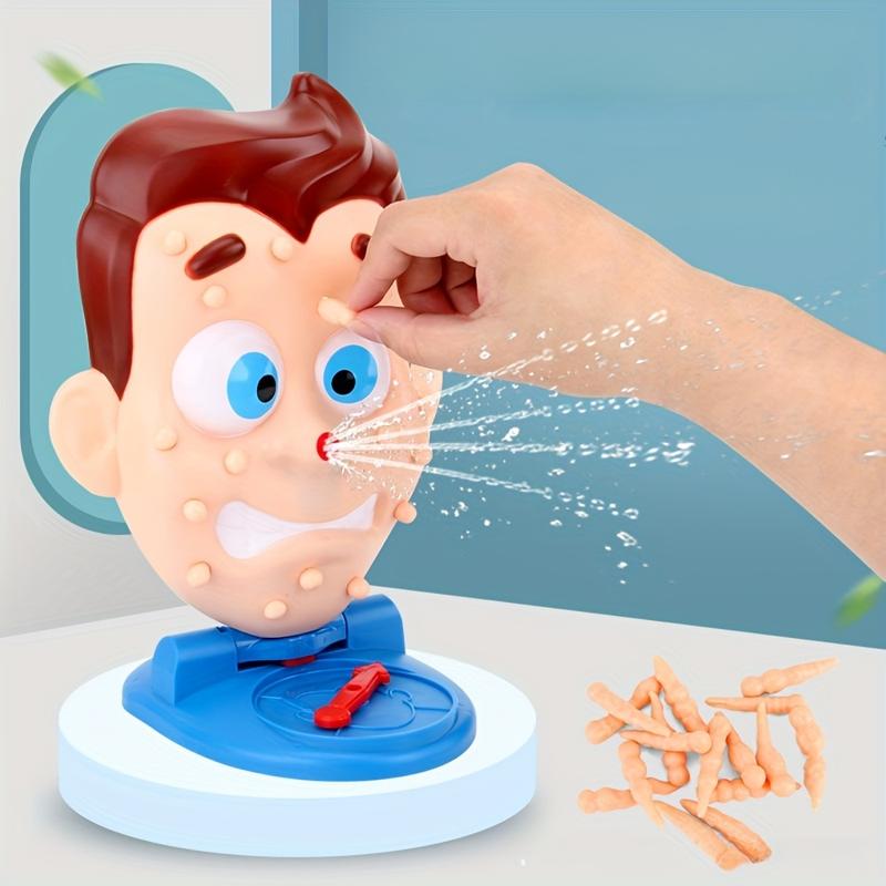 Popping Pimples Water Spray Game - Fun Family Interactive Toy, Perfect for Halloween & Christmas Gifts, Durable ABS Material, Blue