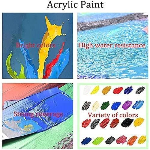 Paint By Numbers for Adults - DIY Adult paint by number for adults canvas easy -forest Sunset landscape Painting by Numbers for Beginners,Acrylic Paint car On Mountains Crafts for Home Decor 12X16in