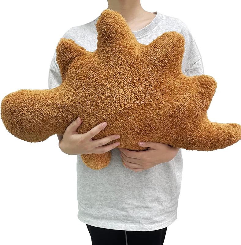 Dinosaur chicken pillow plush, large dinosaur chicken pillow stuffed animal plush toys, suitable for pets to play, cat toys dog toys