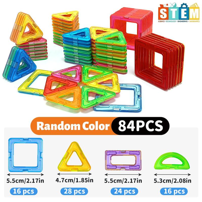 Random Color Tiles Building Blocks, Creative Constructor Set Toys, Educational Learning Toys, Building Toys for Boys Girls Birthday Gifts, Thanksgiving Christmas Gift Set