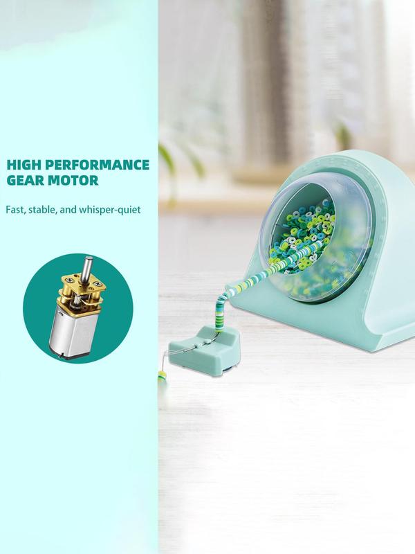 Portable Automatic Beading Machine, Cute Beading Tool, DIY Handmade Beading Tool, Jewelry Making Tool for Women & Girls