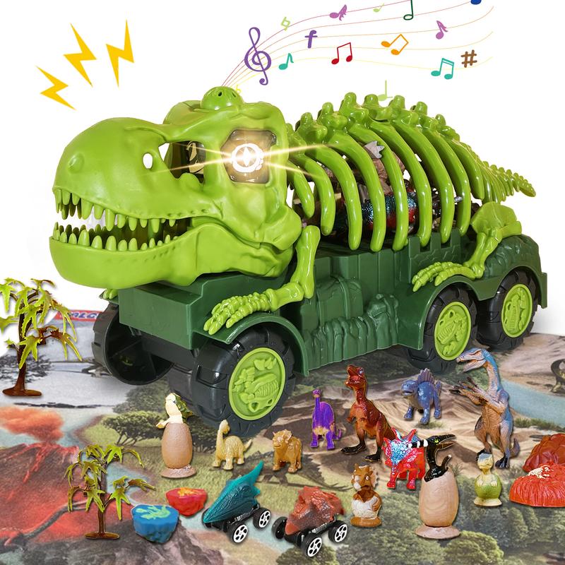 Dinosaur Truck Playset with Light and Sound