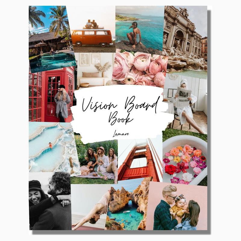 Lamare Vision Board Book & Craft Kit – Dream Board & Mood Board Supplies for Women