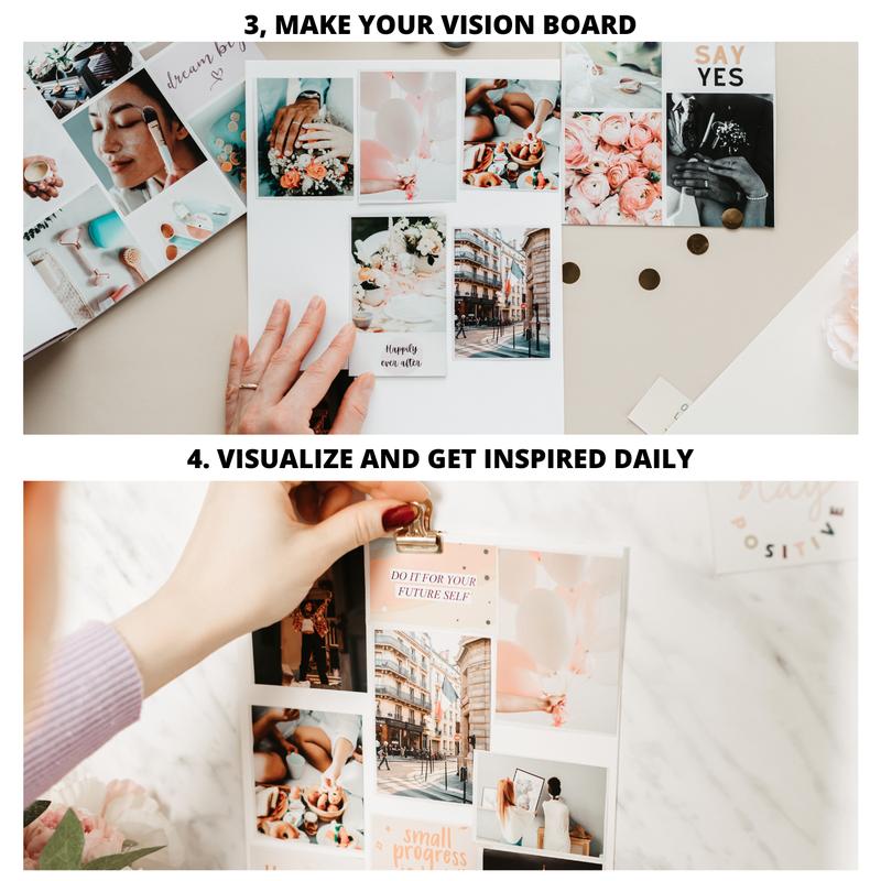 Lamare Vision Board Book & Craft Kit – Dream Board & Mood Board Supplies for Women